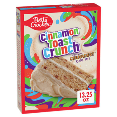 Betty Crocker Cinnamon Toast Crunch Cinnadust Cake Mix, 13.25 oz, 13.25 Ounce