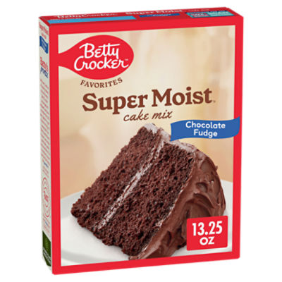 Betty Crocker Super Moist Favorites Chocolate Fudge Cake Mix, 13.25 oz, 13.25 Ounce