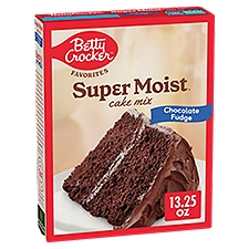 Betty Crocker Super Moist Favorites Chocolate Fudge Cake Mix, 13.25 oz