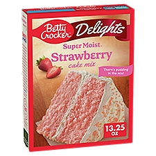 Betty Crocker Super Moist Delights Strawberry Cake Mix, 13.25 oz