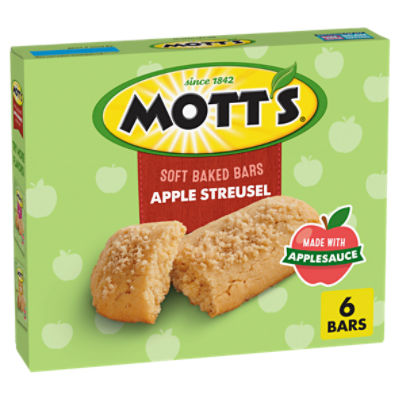 Mott's Apple Streusel Soft Baked Bars, 0.96 oz, 6 count