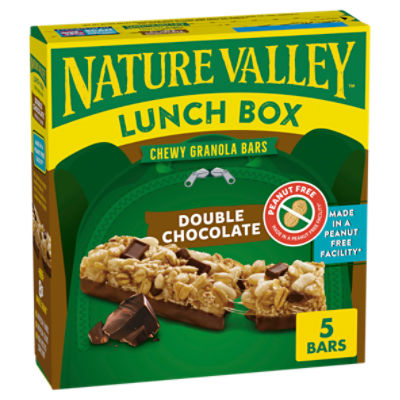 Nature Valley Double Chocolate Chewy Granola Bars Lunch Box, 0.92 oz, 5 count