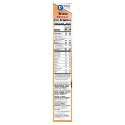General Mills Cheerios Cinnamon Protein Cereal Large Size, 11.2 oz