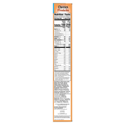 General Mills Cheerios Cinnamon Protein Cereal Large Size, 11.2 oz