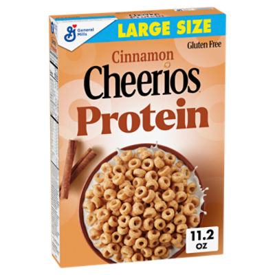 General Mills Cheerios Cinnamon Protein Cereal Large Size, 11.2 oz