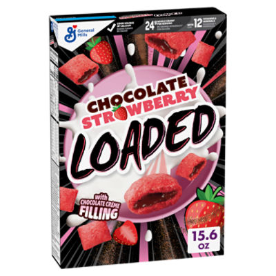 General Mills Loaded Chocolate Strawberry with Chocolate Crème Filling Cereal, 15.6 oz