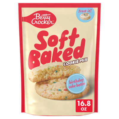 Betty Crocker Birthday Cake Batter Soft Baked Cookie Mix, 16.4 oz