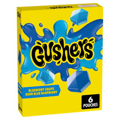 Gushers Fruit Flavored Snacks, 0.8 oz, 6 count
