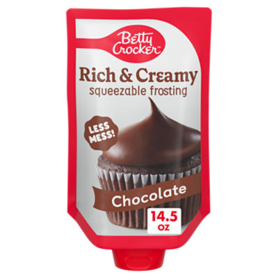 Betty Crocker Rich & Creamy Chocolate Squeezable Frosting, 14.5 oz