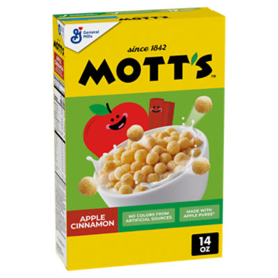 General Mills Mott's Apple Cinnamon Sweetened Crispy Corn Puffs, 14 oz