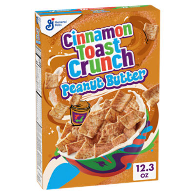 General Mills Cinnamon Toast Crunch Sweetened Whole Wheat & Rice Cereal with Peanut Butter, 12.3 oz
