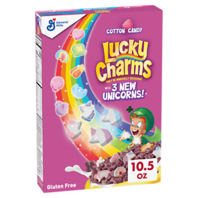 General Mills Lucky Charms Cotton Candy Cereal with Marshmallows, 10.5 oz