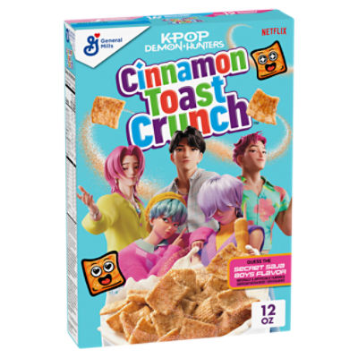 General Mills Cinnamon Toast Crunch Kpop Crispy, Sweetened Whole Wheat & Rice Cereal, 12 oz