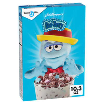 General Mills Jim Henson's Boo Berry Flavored Frosted Cereal with Monster Marshmallows, 10.3 oz