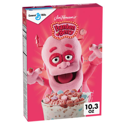 General Mills Franken Berry Strawberry Flavored Frosted Cereal with Monster Marshmallows, 10.3 oz