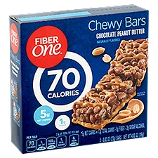 Fiber One Chocolate Peanut Butter Chewy Bars, 0.82 oz, 5 count