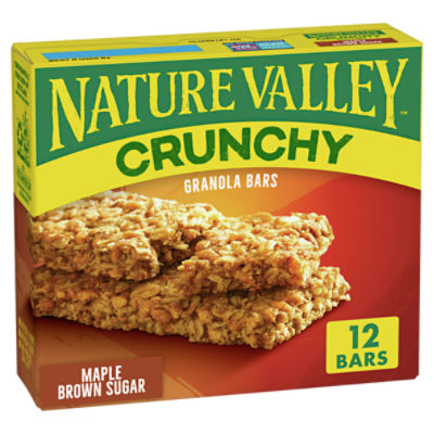 Nature Valley Maple Brown Sugar Crunchy Granola Bars, 1.49 oz, 6 count