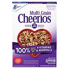 Cheerios Multi Grain Lightly Sweetened, Cereal, 9 Ounce