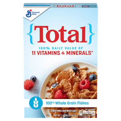 General Mills Total Crunchy Whole Grain Wheat Flakes, 1 lb