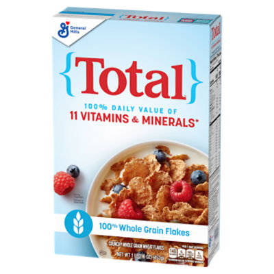 General Mills Total Crunchy Whole Grain Wheat Flakes, 1 lb