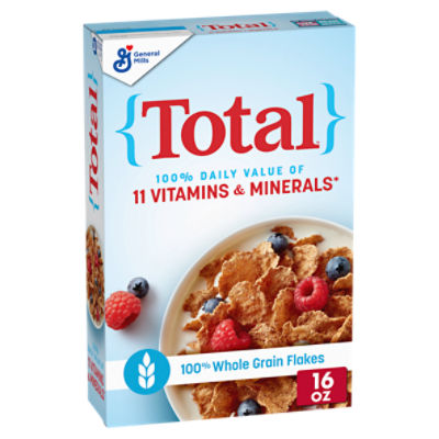 General Mills Total Crunchy Whole Grain Wheat Flakes, 1 lb