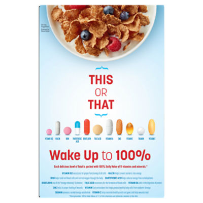 General Mills Total Crunchy Whole Grain Wheat Flakes, 1 lb