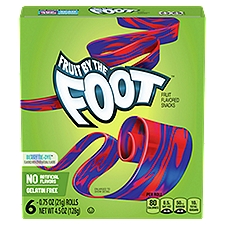 FRUIT BY THE FOOT Berry Tie-Dye Fruit Flavored Snacks, 0.75 oz, 6 count