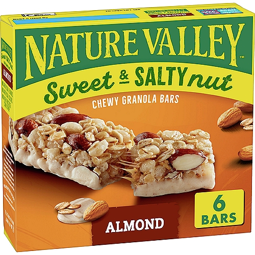 Nature Valley Sweet & Salt Nut Almond Chewy Granola Bars, 1.2 oz, 6 count
