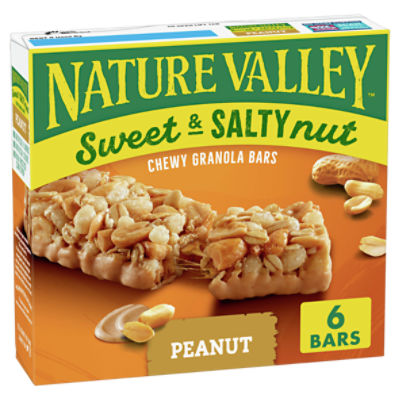Nature Valley Sweet & Salty Nut Peanut Chewy Granola Bars, 1.2 oz, 6 count
