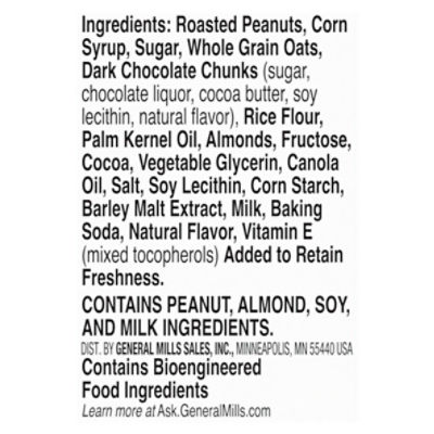 Nature Valley Sweet & Salty Nut Dark Chocolate, Peanut & Almond Chewy Granola Bars, 1.2 oz, 6 count