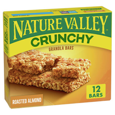 Nature Valley Crunchy Roasted Almond Granola Bars, 1.49 oz, 6 count, 8.94 Ounce