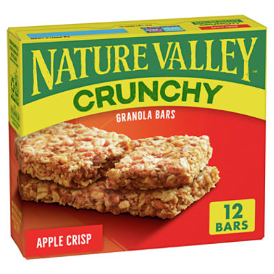 Nature Valley Apple Crisp Crunchy Granola Bars, 1.49 oz, 6 count, 8.94 Ounce