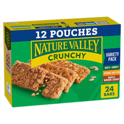 Nature Valley Crunchy Granola Bars Variety Pack, 1.49 oz, 12 count