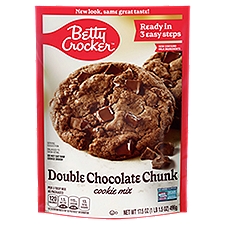 Betty Crocker Double Chocolate Chunk Cookie Mix, 17.5 oz