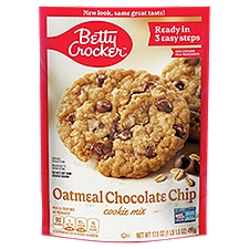 Betty Crocker Oatmeal Chocolate Chip Cookie Mix, 17.5 oz, 17.5 Ounce