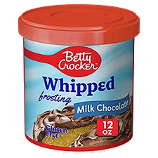 Betty Crocker Milk Chocolate Whipped Frosting, 12 oz, 12 Ounce