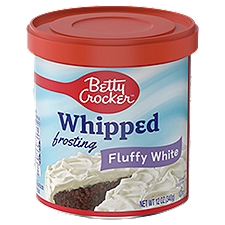 Betty Crocker Fluffy White Whipped , Frosting, 12 Ounce