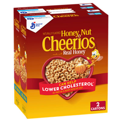 General Mills Cheerios Honey Nut Cereal, 1 lb 11.5 oz,  2 count