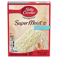 Betty Crocker Super Moist Favorites White Cake Mix, 16.25 oz