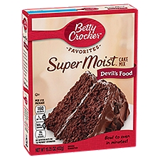 Betty Crocker Super Moist Devil's Food Cake Mix, 15.25 Ounce
