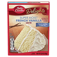 Betty Crocker Delights Super Moist French Vanilla Cake Mix, 15.25 oz