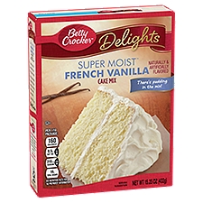 Betty Crocker Super Moist French Vanilla, Cake Mix, 15.25 Ounce