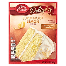 Betty Crocker Delights Super Moist Lemon Cake Mix, 15.25 oz