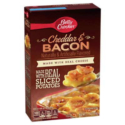 Betty Crocker Cheddar & Bacon Sliced Potatoes, 5.1 oz