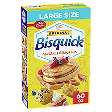 Betty Crocker Bisquick Original Pancake & Baking Mix Large Size, 60 oz, 60 Ounce