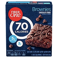 Fiber One Brownies, 90 Calorie Bar, Chocolate Fudge Brownie, 5.34 Ounce