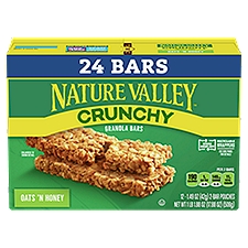 Nature Valley Crunchy Oats 'n Honey Granola Bars, 1.49 oz, 12 count