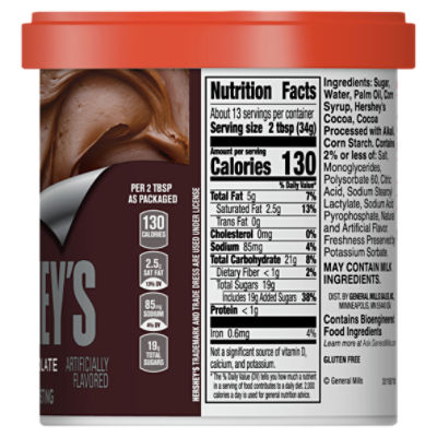 Betty Crocker Icing Nutrition Facts