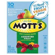 Mott's Snacks, Assorted Fruit Flavored, 8 Ounce