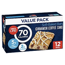 Fiber One Cinnamon Coffee Cake Soft-Baked Bars Value Pack, 0.89 oz, 12 count